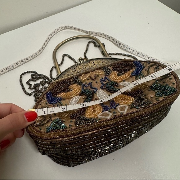 Vintage beaded ornate art  deco handbag fairy glam - Picture 9 of 9